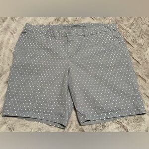 GAP Khakis By Gap Light Blue Polka Dot Bermuda Shorts